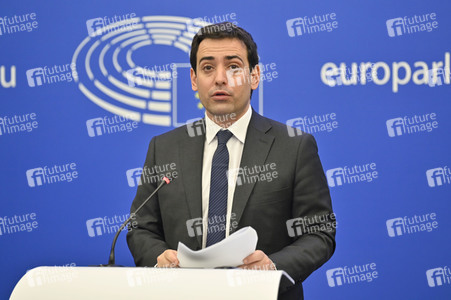 Pressebriefing der Fraktion Renew im EU-Parlament in Straßburg