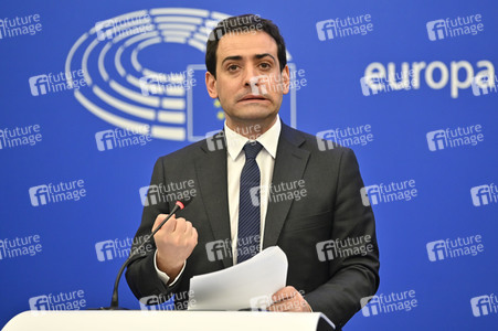 Pressebriefing der Fraktion Renew im EU-Parlament in Straßburg