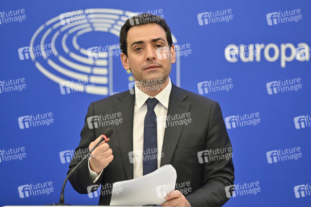 Pressebriefing der Fraktion Renew im EU-Parlament in Straßburg