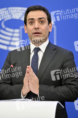 Pressebriefing der Fraktion Renew im EU-Parlament in Straßburg
