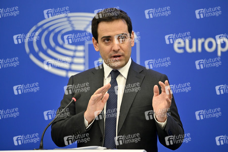 Pressebriefing der Fraktion Renew im EU-Parlament in Straßburg