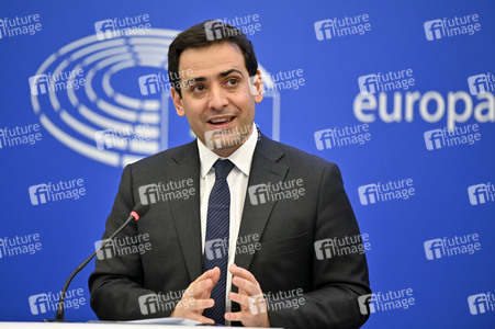 Pressebriefing der Fraktion Renew im EU-Parlament in Straßburg