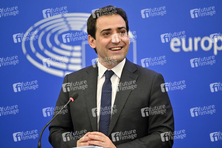 Pressebriefing der Fraktion Renew im EU-Parlament in Straßburg