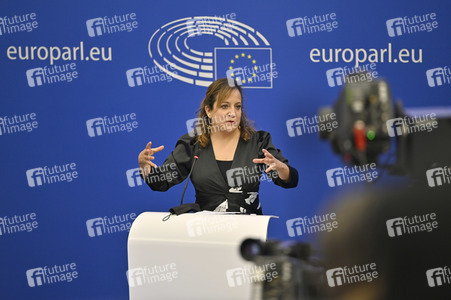 Pressebriefing der Fraktion S&D im EU-Parlament in Straßburg