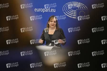 Pressebriefing der Fraktion S&D im EU-Parlament in Straßburg