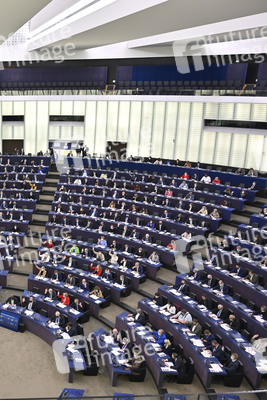Symbolfoto Abstimmung im EU-Parlament in Straßburg