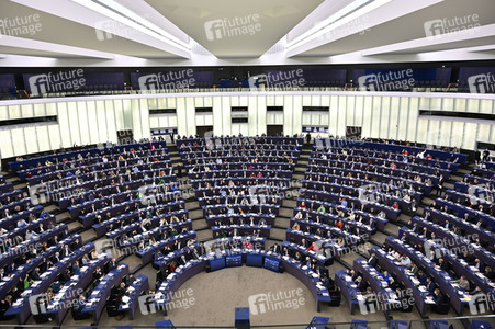 Symbolfoto Abstimmung im EU-Parlament in Straßburg