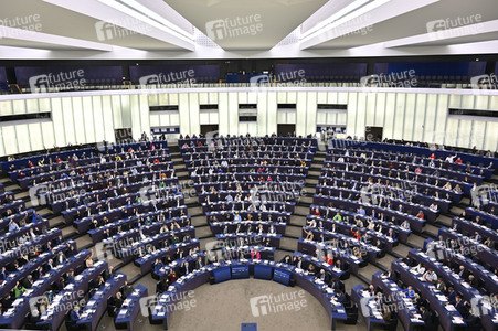 Symbolfoto Abstimmung im EU-Parlament in Straßburg