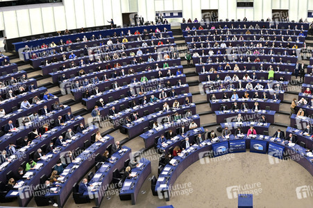 Symbolfoto Abstimmung im EU-Parlament in Straßburg