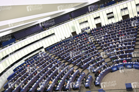 Symbolfoto Abstimmung im EU-Parlament in Straßburg