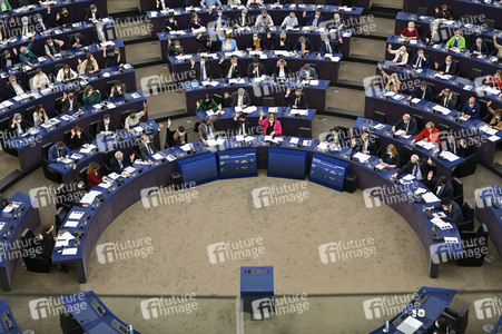 Symbolfoto Abstimmung im EU-Parlament in Straßburg