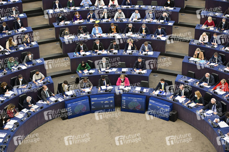 Symbolfoto Abstimmung im EU-Parlament in Straßburg