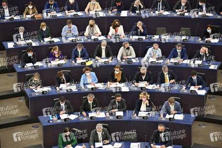 Symbolfoto Abstimmung im EU-Parlament in Straßburg