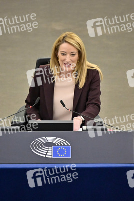 Plenartagung zum Schutz von Ukraine-Flüchtlingen im EU-Parlament in Straßburg