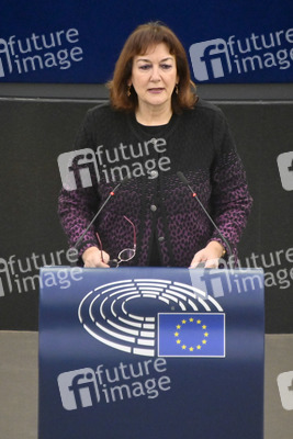 Plenartagung zum Schutz von Ukraine-Flüchtlingen im EU-Parlament in Straßburg