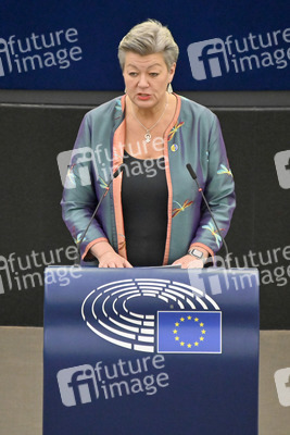 Plenartagung zum Schutz von Ukraine-Flüchtlingen im EU-Parlament in Straßburg