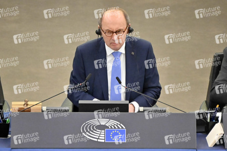 Plenartagung zum Schutz von Ukraine-Flüchtlingen im EU-Parlament in Straßburg