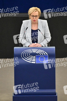 Plenartagung zum Schutz von Ukraine-Flüchtlingen im EU-Parlament in Straßburg