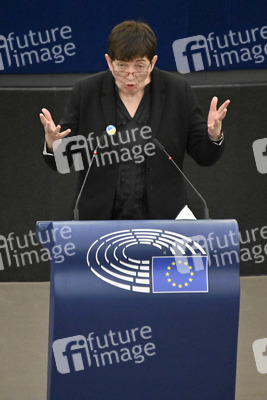 Plenartagung zum Schutz von Ukraine-Flüchtlingen im EU-Parlament in Straßburg