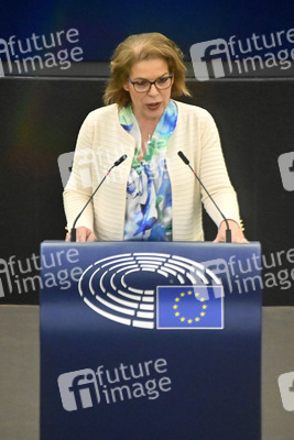 Plenartagung zum Schutz von Ukraine-Flüchtlingen im EU-Parlament in Straßburg