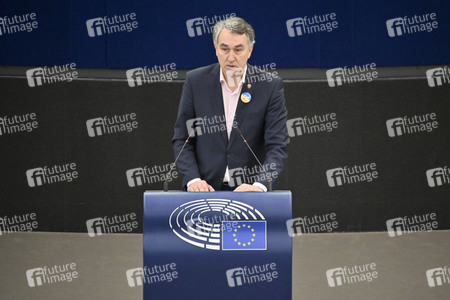 Plenartagung zum Schutz von Ukraine-Flüchtlingen im EU-Parlament in Straßburg