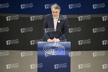 Plenartagung zum Schutz von Ukraine-Flüchtlingen im EU-Parlament in Straßburg