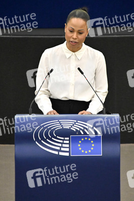 Plenartagung zum Schutz von Ukraine-Flüchtlingen im EU-Parlament in Straßburg