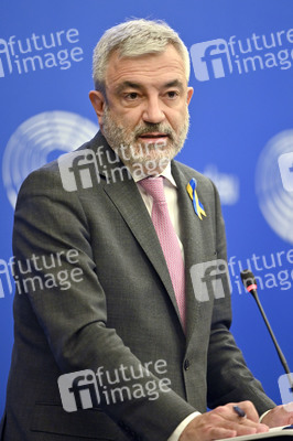 Pressebriefing der Fraktion Renew im EU-Parlament in Straßburg