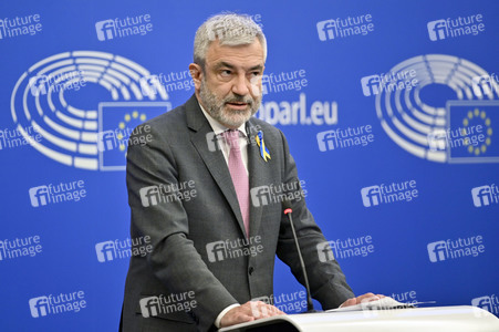 Pressebriefing der Fraktion Renew im EU-Parlament in Straßburg
