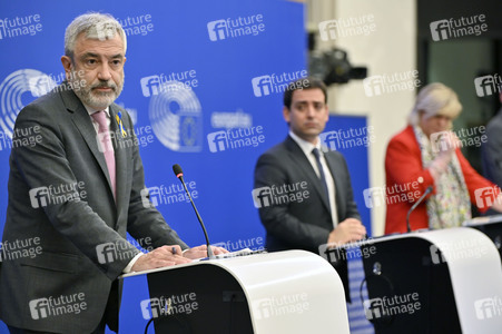 Pressebriefing der Fraktion Renew im EU-Parlament in Straßburg