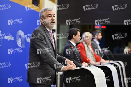 Pressebriefing der Fraktion Renew im EU-Parlament in Straßburg