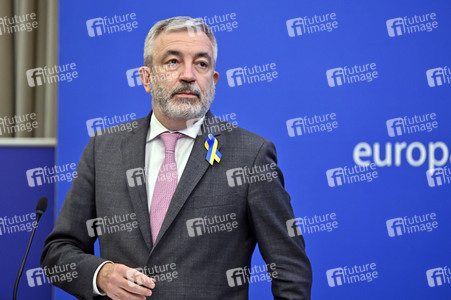 Pressebriefing der Fraktion Renew im EU-Parlament in Straßburg