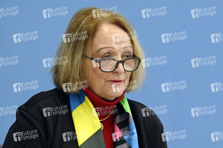 Bundespressekonferenz Kriegsverbrechen in der Ukraine in Berlin
