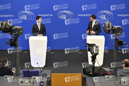 Pressekonferenz zum Assoziationsausschusses EU-Moldau im EU-Parlament in Straßburg