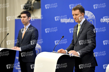 Pressekonferenz zum Assoziationsausschusses EU-Moldau im EU-Parlament in Straßburg