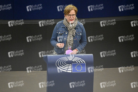 Plenartagung zu Polen und Ungarn im EU-Parlament in Straßburg