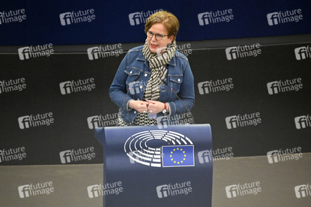 Plenartagung zu Polen und Ungarn im EU-Parlament in Straßburg