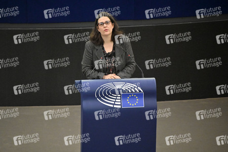 Plenartagung zu Polen und Ungarn im EU-Parlament in Straßburg