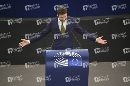 Plenartagung zu Polen und Ungarn im EU-Parlament in Straßburg