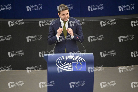 Plenartagung zu Polen und Ungarn im EU-Parlament in Straßburg