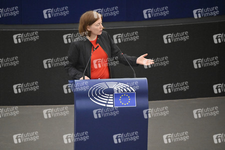 Plenartagung zu Polen und Ungarn im EU-Parlament in Straßburg