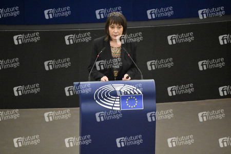 Plenartagung zu Polen und Ungarn im EU-Parlament in Straßburg