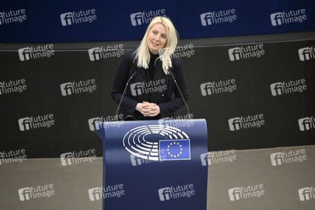 Plenartagung zu Polen und Ungarn im EU-Parlament in Straßburg