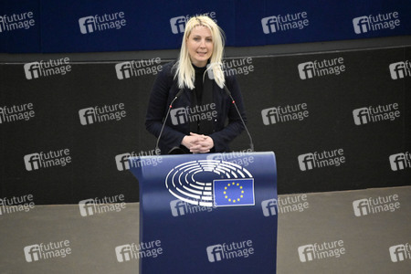 Plenartagung zu Polen und Ungarn im EU-Parlament in Straßburg