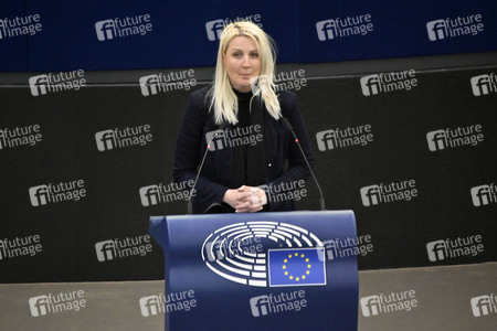 Plenartagung zu Polen und Ungarn im EU-Parlament in Straßburg