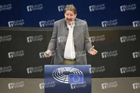 Plenartagung zu Gemeinsamkeiten des Putin-Regimes und rechtsextremer Bewegungen in Europa im EU-Parlament in Straßburg