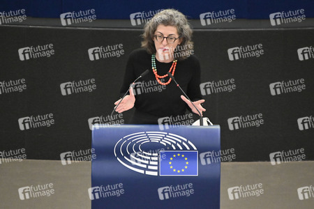 Plenartagung zu Gemeinsamkeiten des Putin-Regimes und rechtsextremer Bewegungen in Europa im EU-Parlament in Straßburg