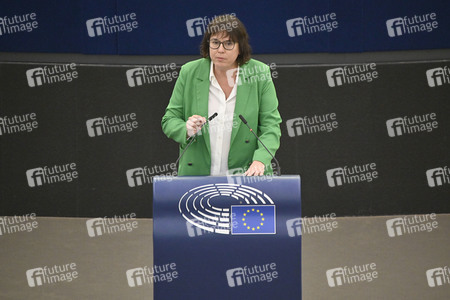 Plenartagung zu Gemeinsamkeiten des Putin-Regimes und rechtsextremer Bewegungen in Europa im EU-Parlament in Straßburg