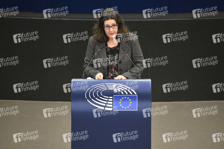 Plenartagung zu Gemeinsamkeiten des Putin-Regimes und rechtsextremer Bewegungen in Europa im EU-Parlament in Straßburg