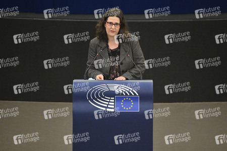 Plenartagung zu Gemeinsamkeiten des Putin-Regimes und rechtsextremer Bewegungen in Europa im EU-Parlament in Straßburg